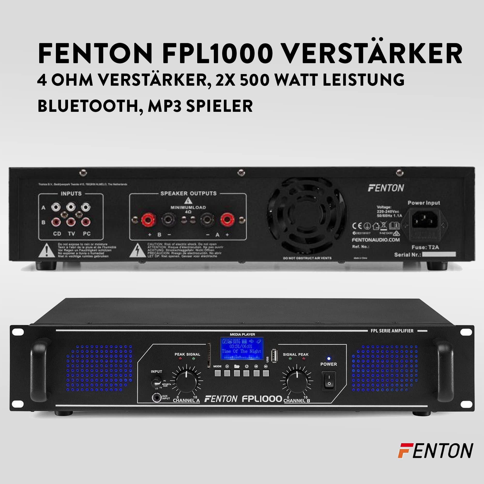 MAX212 - DJ Starter Kit - DJ Boxen Set 2800 Watt inklusive DJ Mixer, Verstärker mit Bluetooth, MP3, USB, MAX212 Bundle 2 Lautsprecher mit Verstärker, PA-Anlage Komplett Set