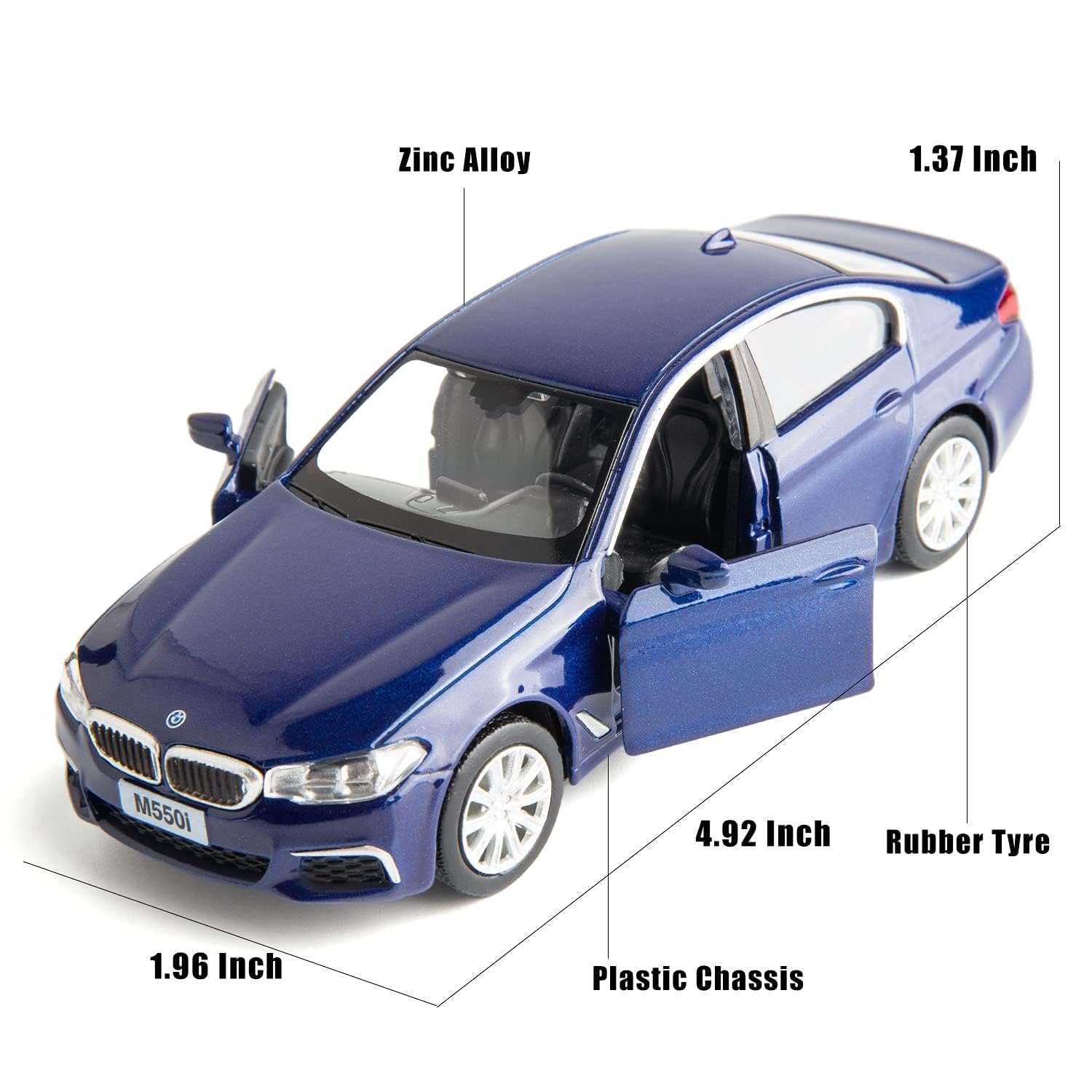 Amazon.com: RMZ City BMW M550i Car Model 1:36 Diecasting Alloy Toy