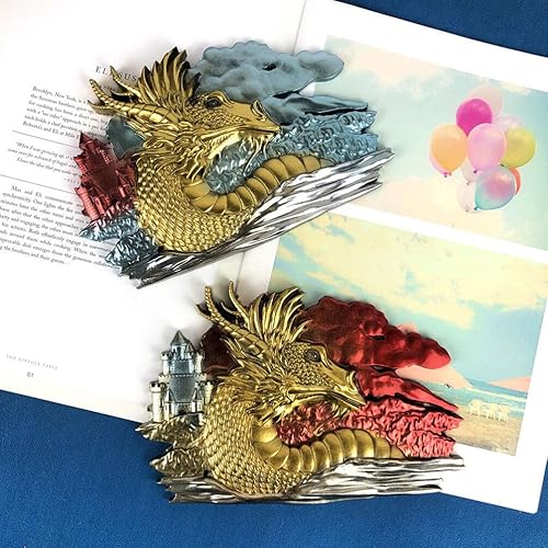 Miniatura 9 de EXCEART Molde de silicona para adorno de grifo, molde de modelado de cabeza de dragón, molde de fundición de silicona para resina, molde de