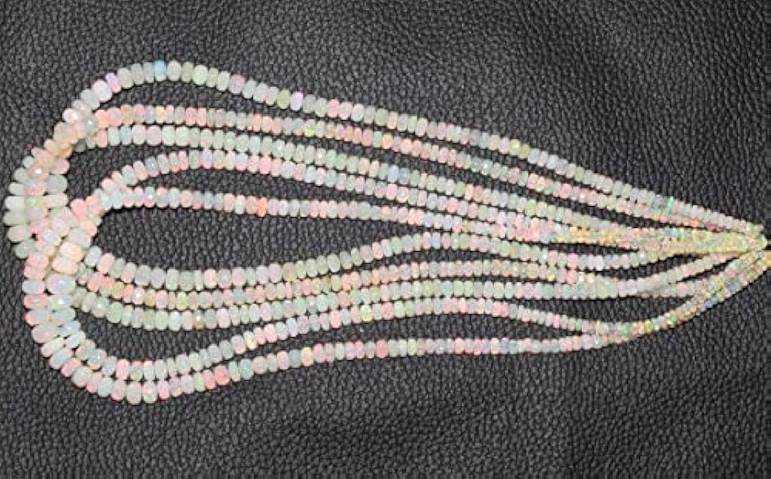 Opal de Wello perles rondelles facettées AAA+ de qualité supérieure pour bijoux