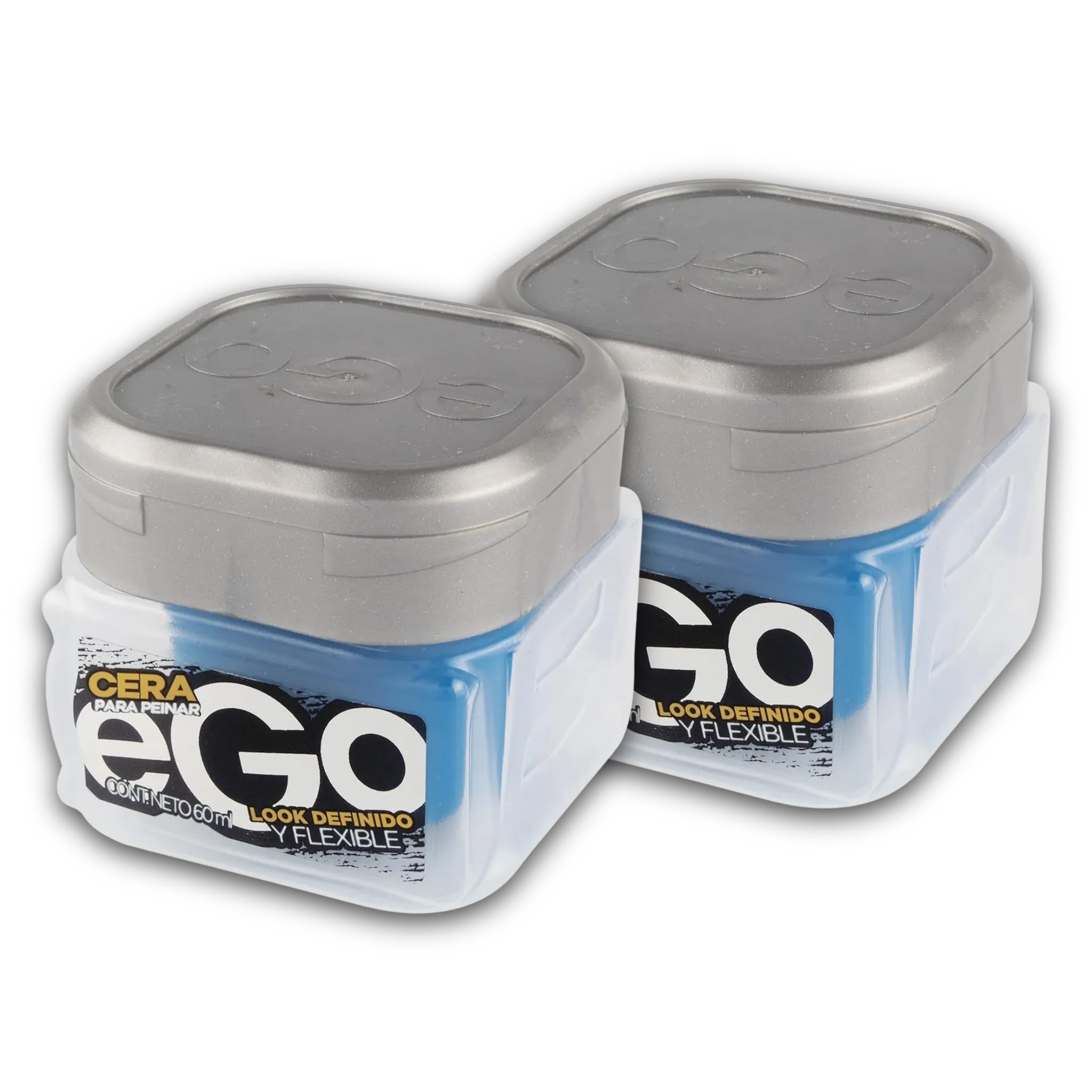 eGo Hair CERA For MEN - 60ml - 2.02 FlOz - CERA para peinar Ego para Hombres - Look Definido y Flexible - Producto Colombiano, Transparent