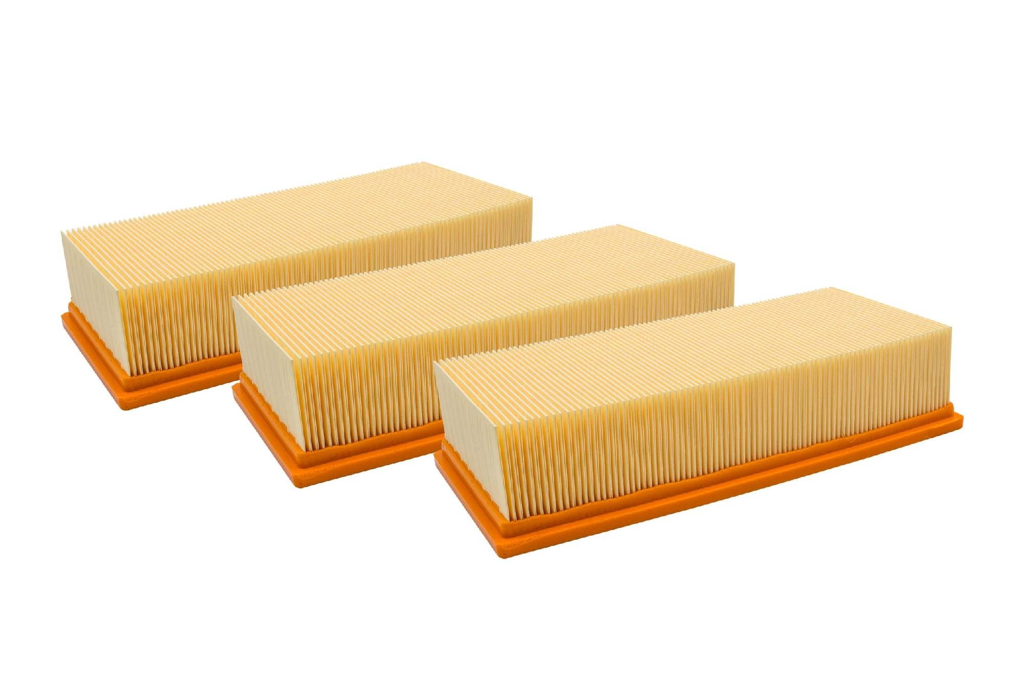 vhbw 3x Filtro plisado plano compatible con Hilti VC 60M-X