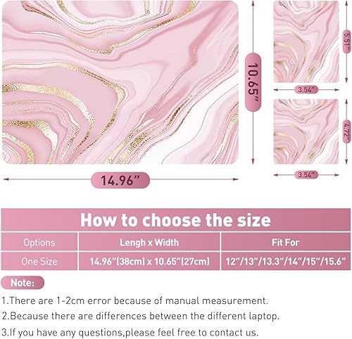 Miniatura 170 de Adhesivo para laptop de 12.1-15.6 pulgadas, calcomanía reutilizable universal de vinilo para laptop, protector de arte impermeable en color panal