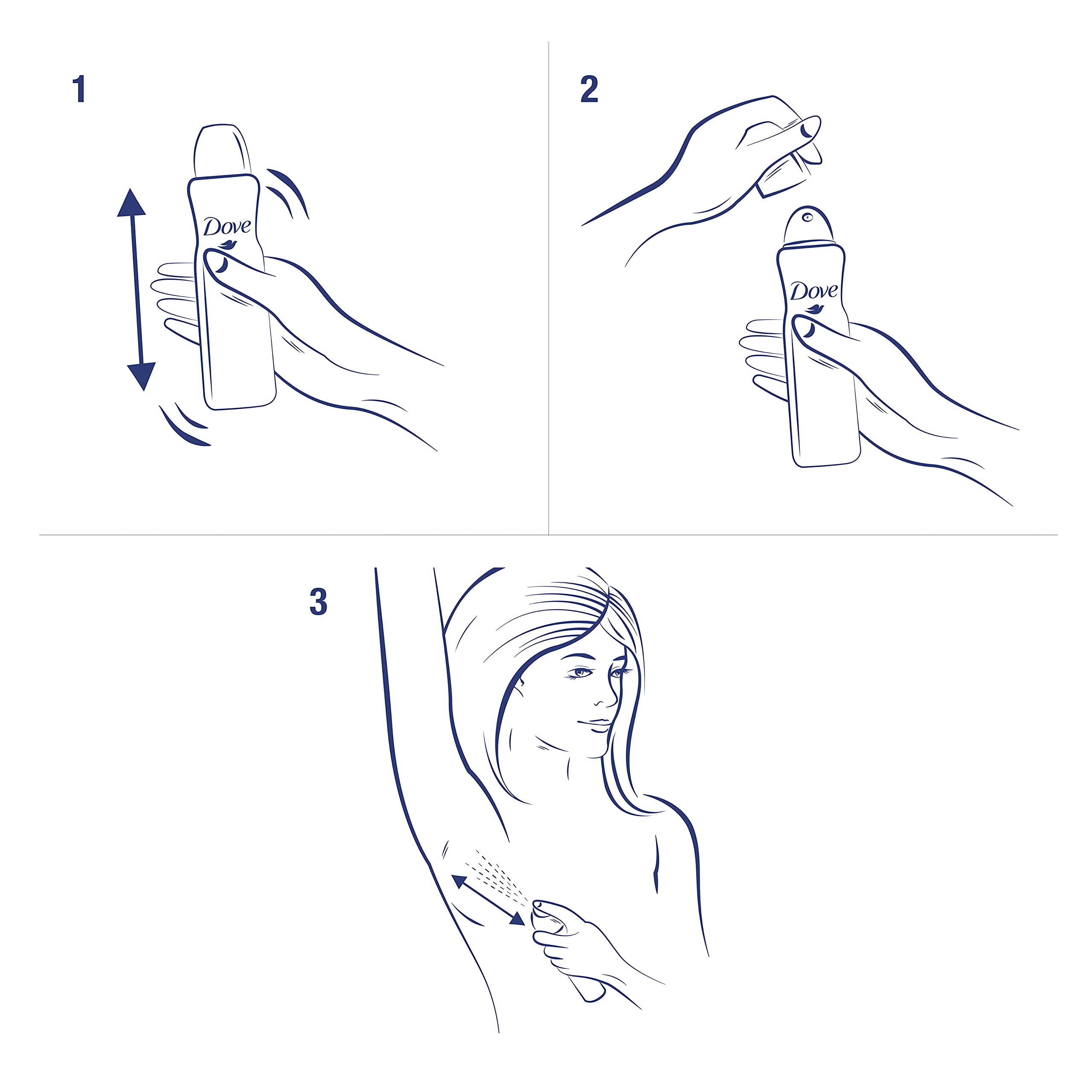 Dove Nutriente Secrets Fiore di cocco e gelsomino con ¼ crema idratante Antitraspirante Aerosol profumo di lunga durata deodorante fresco 6 x 250 ml