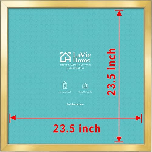 Vista 691 de LaVie Home - Portarretratos de 18 x 24 pulgadas, fotos de 16 x 20 pulgadas con paspartú, de 18 x 24 pulgadas sin paspartú, plexiglás pulido, Negro