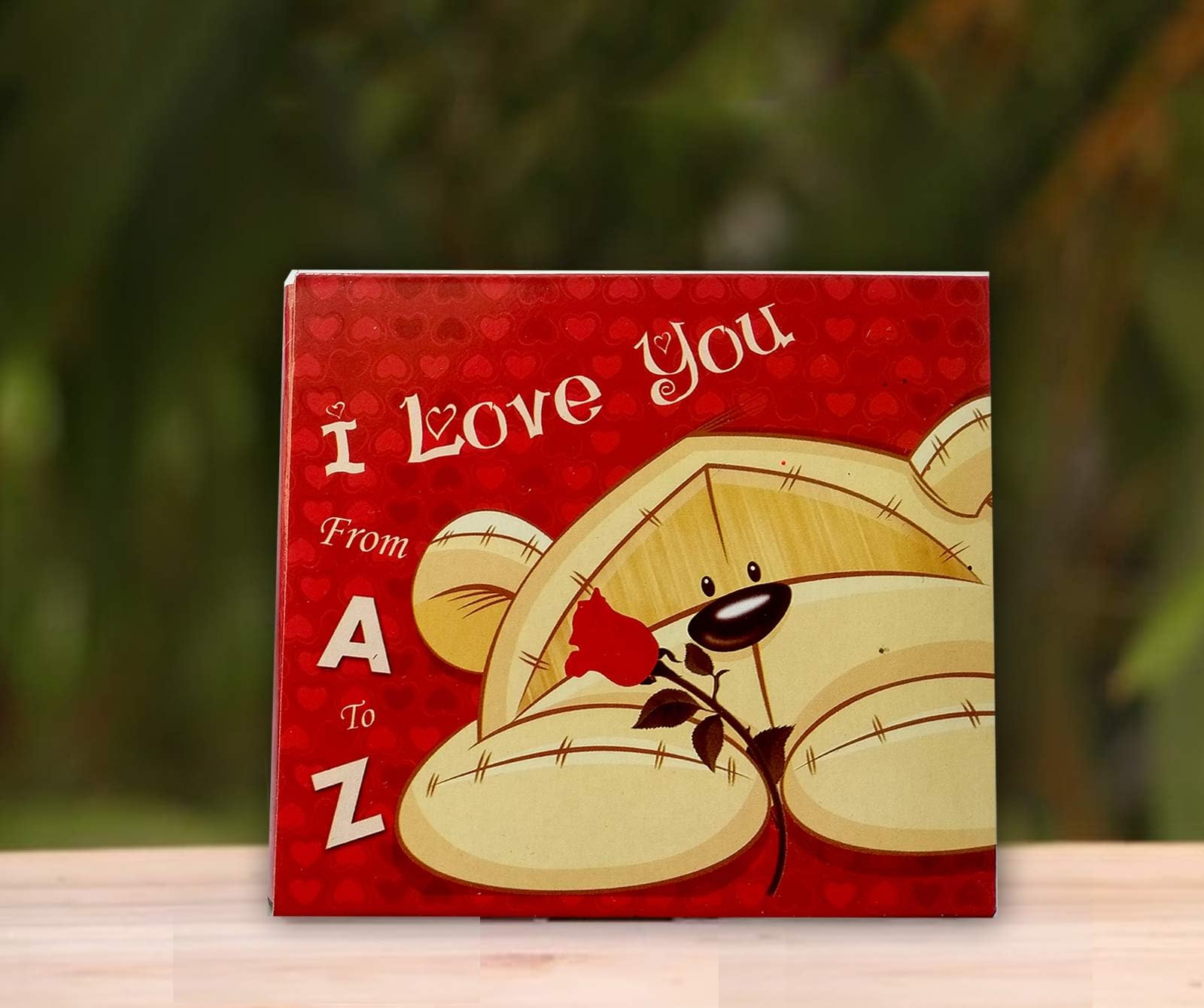 I Love You A-Z Reason Greeting Cart Box for Your Husband, Girlfriend, Wife, Boyfriend