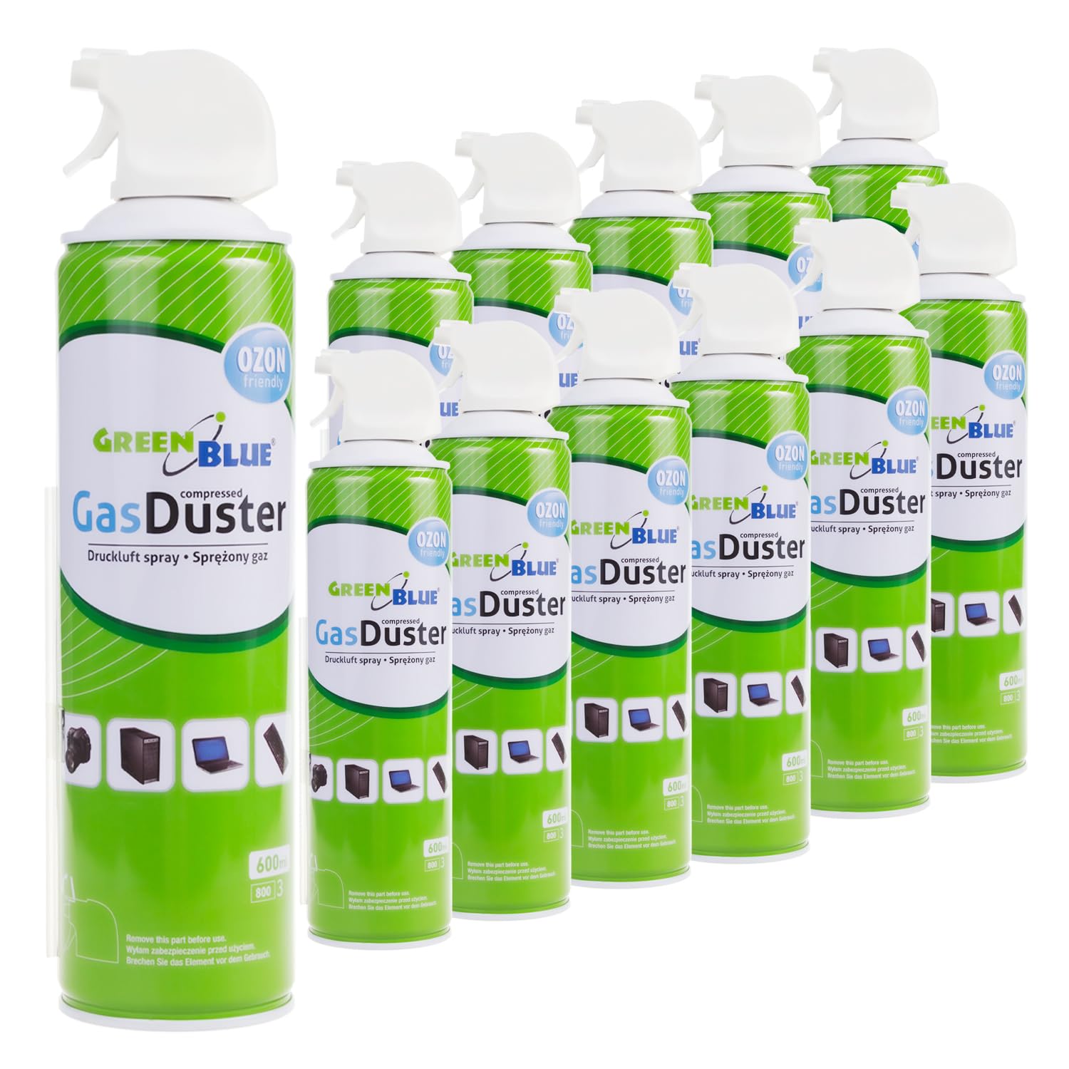 Green Blue GB600 Air Duster Cleaning Aire comprimido Spray Limpiador (12)