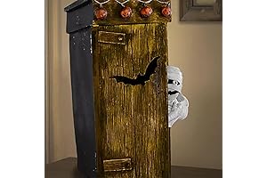 Animated Talking Farting Mummy Outhouse Halloween Decor