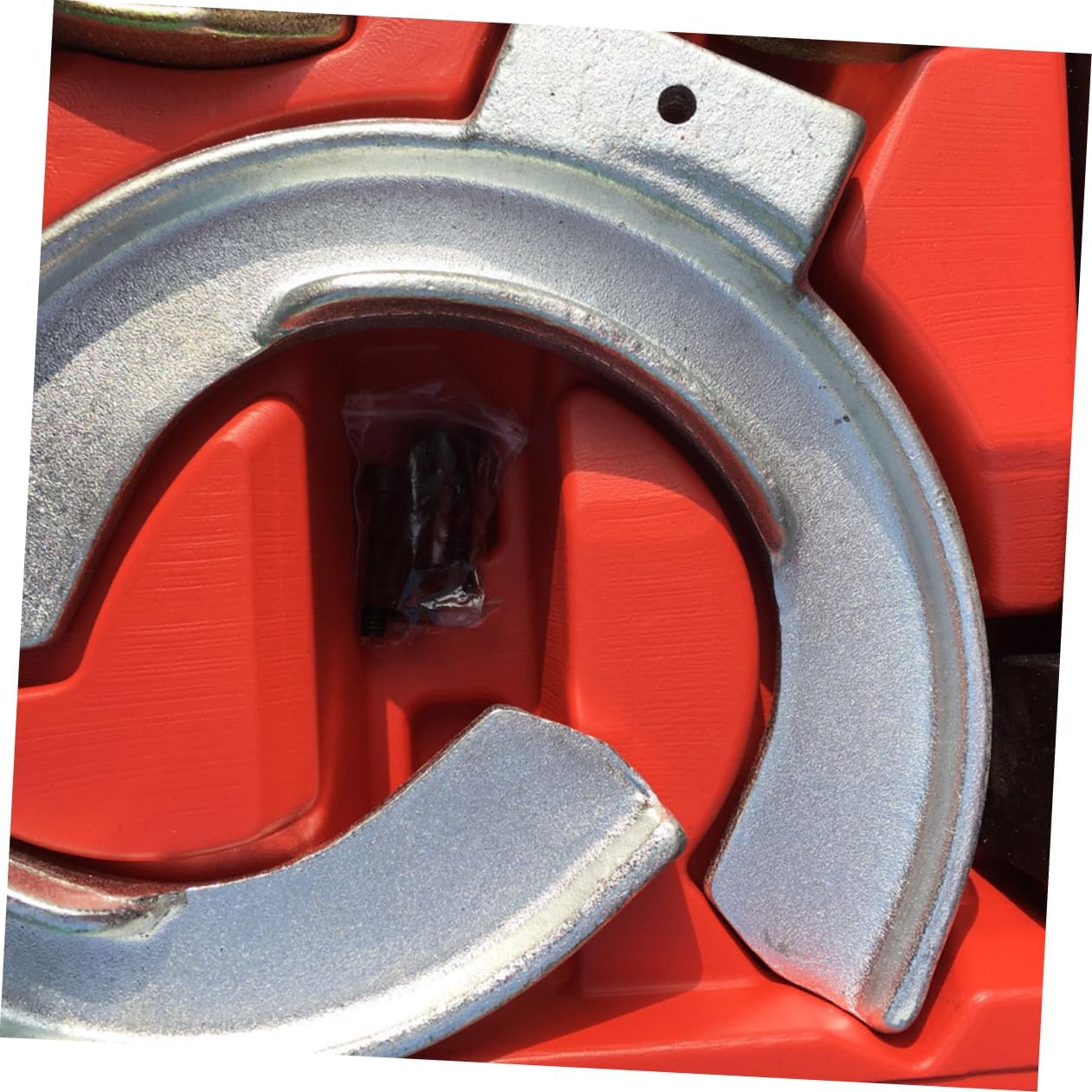Manual Automotive Coil Spring Compressor Tool Set Red Absorber Suspension Clamps for Safe Removal and Installation of Springs Compatible with Absorbers