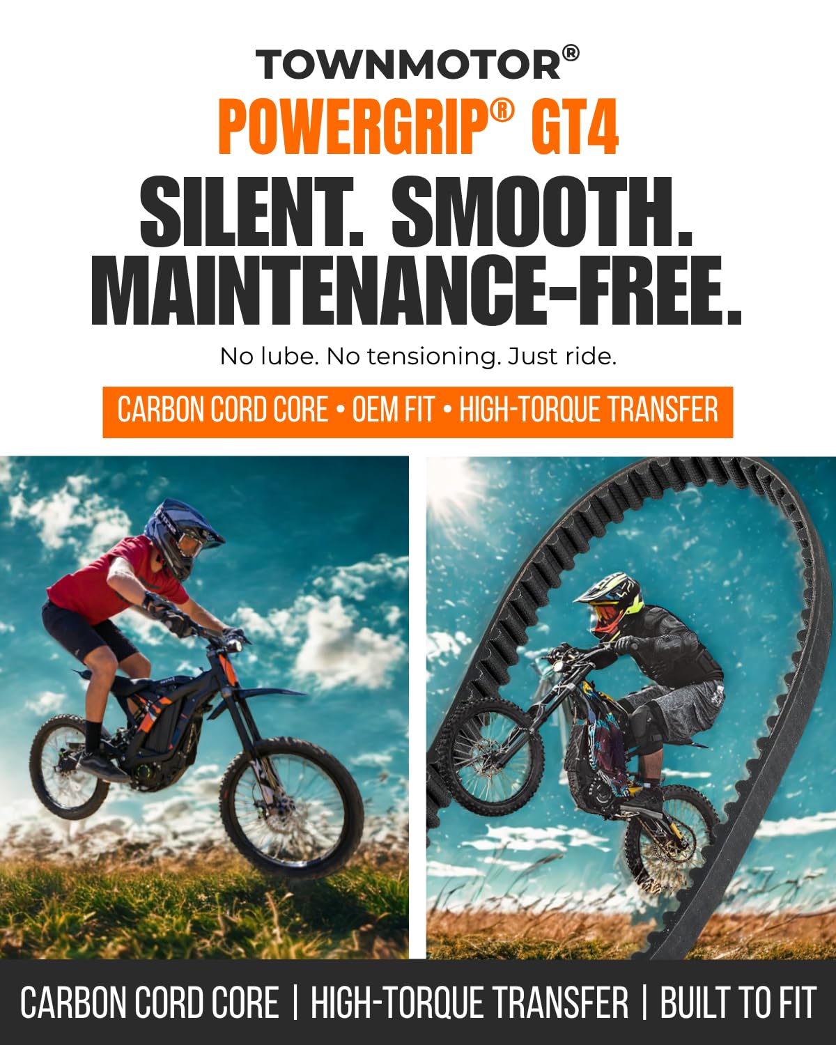 Surron Drive Belt – Gates GT4 560-8MGT-16 Power Grip Primary Belt | Compatible with Sur Ron Light Bee, Segway X260/X160, Talaria XXX | 16mm Width, High Torque Transfer, Long-Lasting Upgrade