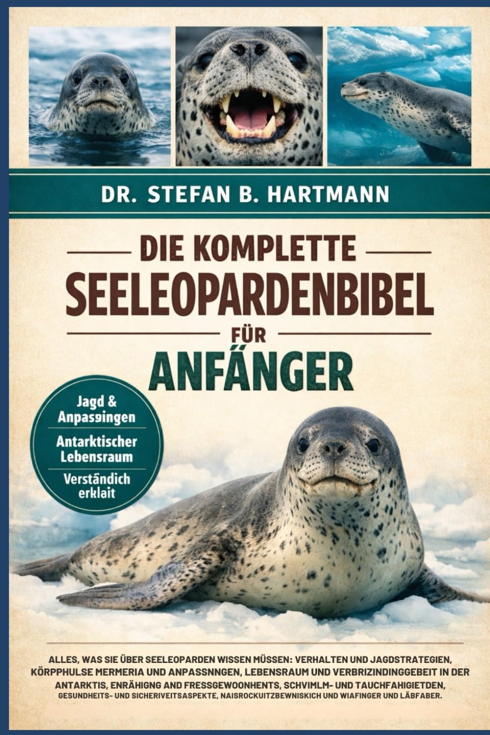DIE KOMPLETTE SEELENBIBEL FÜR ANFÄNGER: Alles, was Sie über Seeleoparden wissen müssen: Verhalten und Jagdstrategien, körperliche Merkmale und ... wichtiges Wissen für Anfänger und Liebhaber.