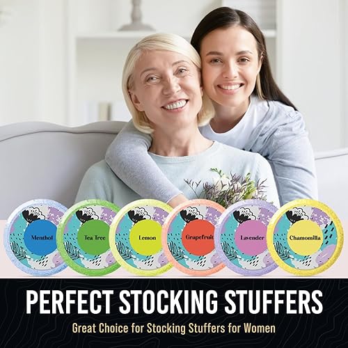 Miniatura 8 de Vaporizadores de ducha de aromaterapia, regalos para el día de la madre, paquete de 6 bombas de ducha con aceites esenciales, bomba de ducha para