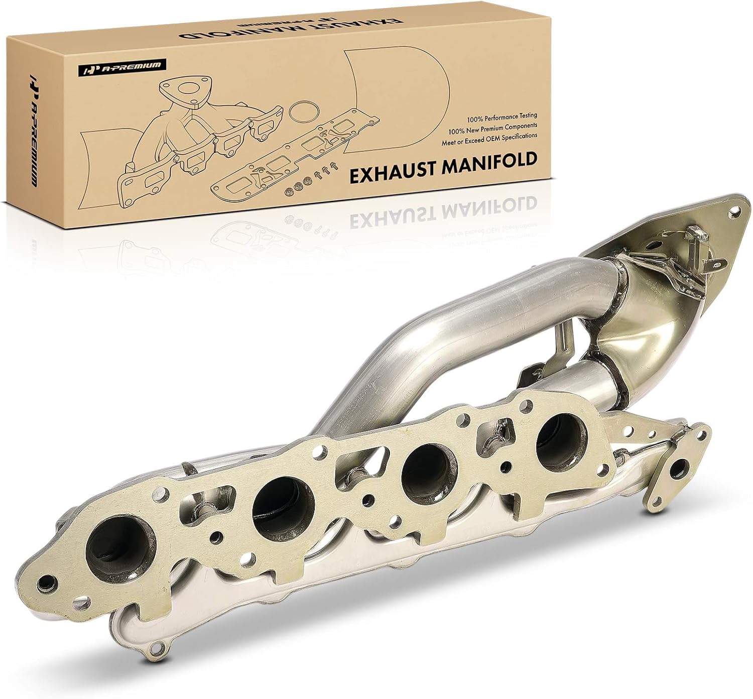 A-Premium V8 5.7L Exhaust Manifold Compatible with Toyota Tundra 2007-2021, Sequoia 2008-2022, Left Side