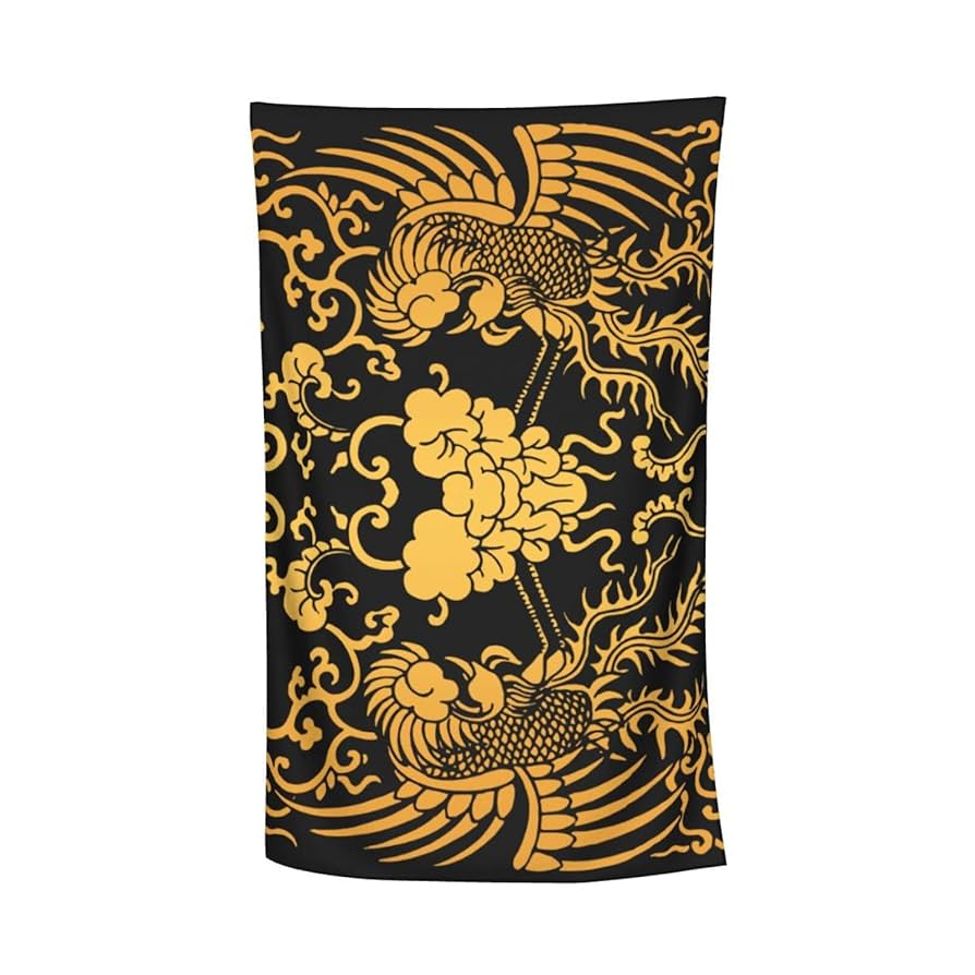 Amazon｜鳳凰柄 中華風 バスタオル タオル ビーチタオル 人気