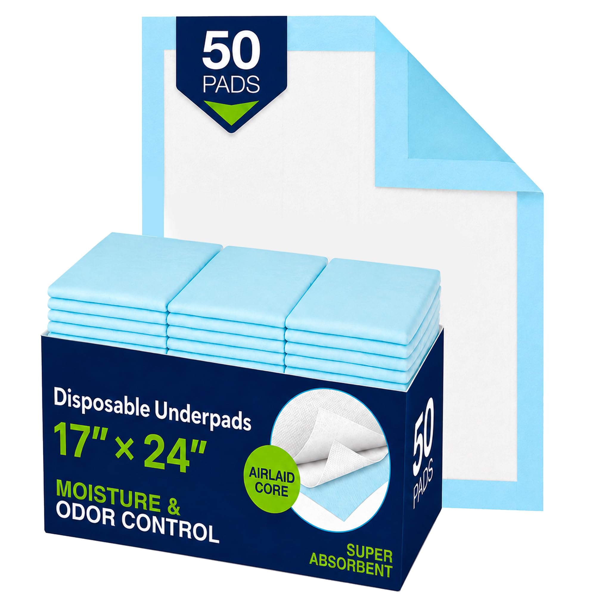 Amazon.com: HALYARD Premium Disposable Underpads, 17 x 24 Inches