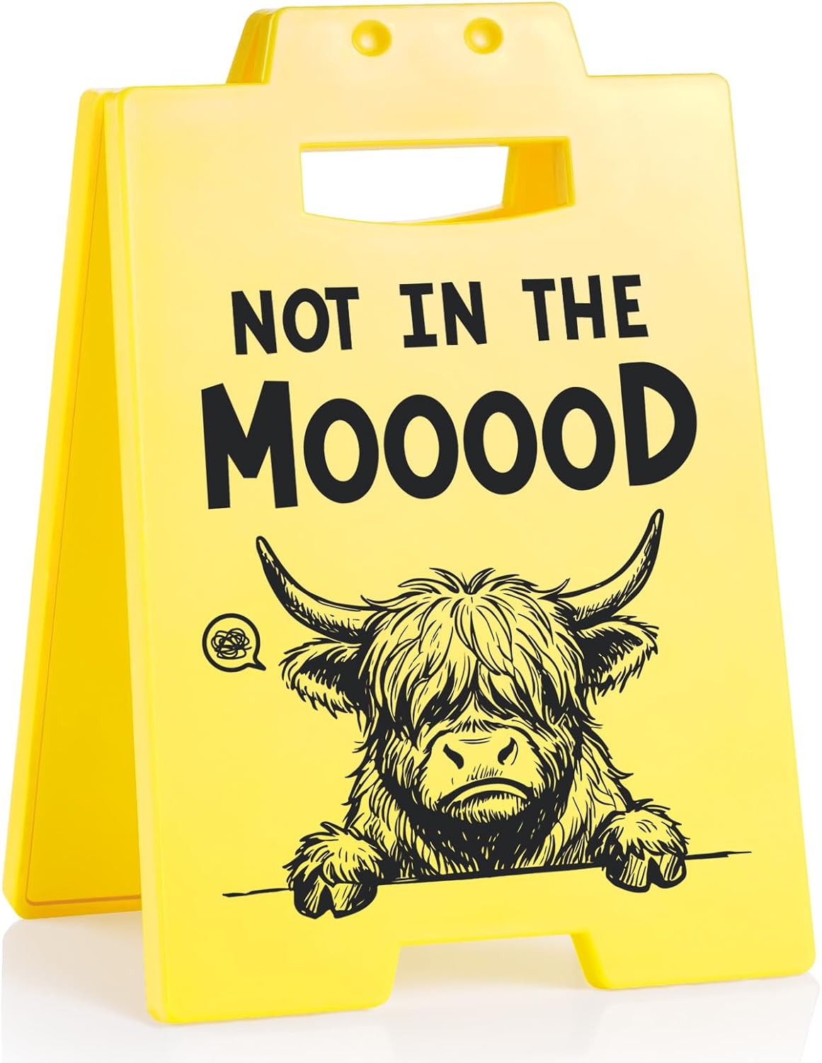 Leebbsin Fuuny Office Décor, Not in The Mood Decorative Desk Signage