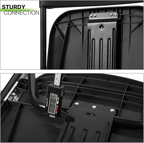 Miniatura 21 de Magshion Sillas plegables de plástico, paquete de 10 sillas de comedor plegables blancas para bodas, fiestas, eventos, exteriores, interiores, silla