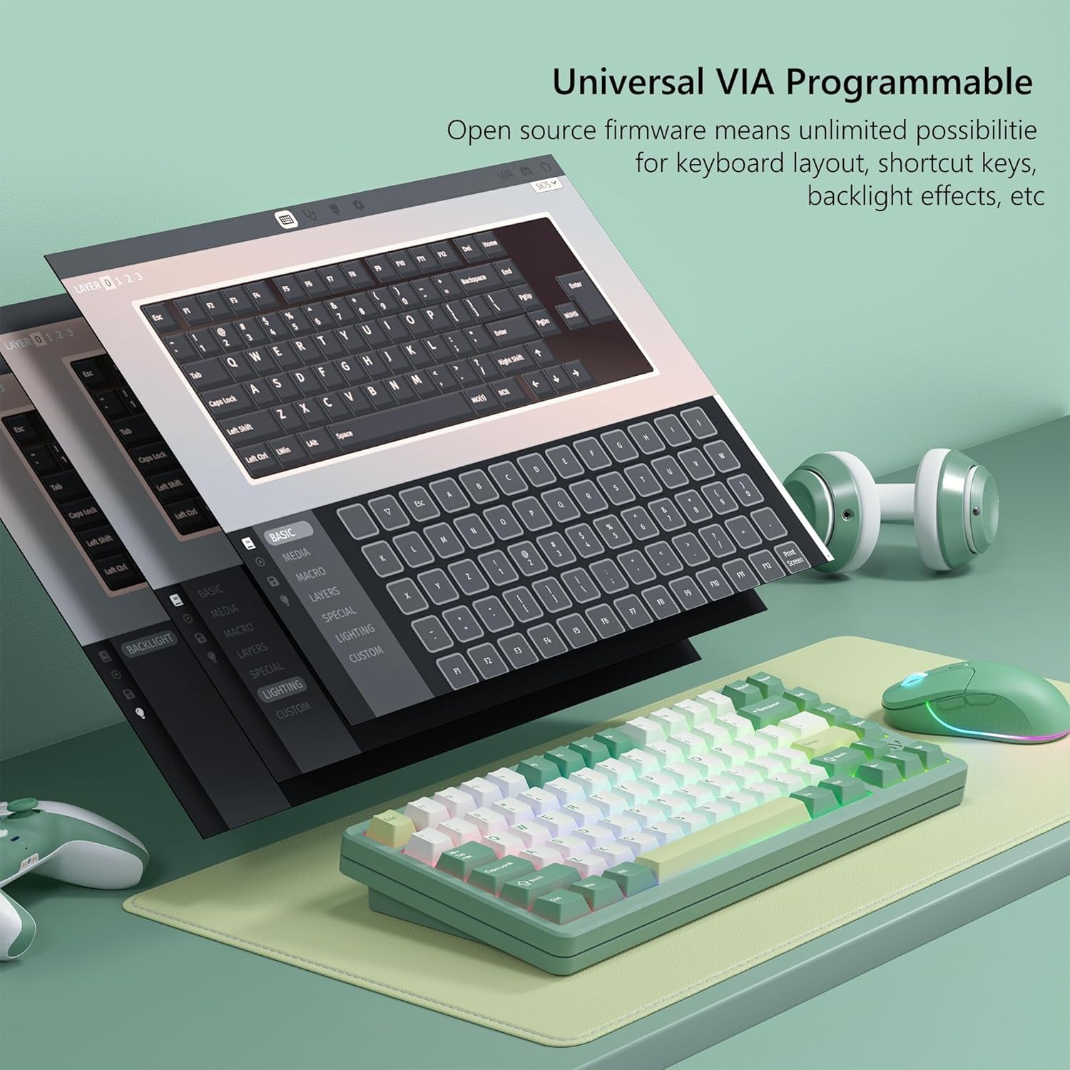 Womier SK75 ゲーミングキーボード (ホワイト) Amazon.com: Womier SK75 75% Keyboard with Full Aluminum Wireless