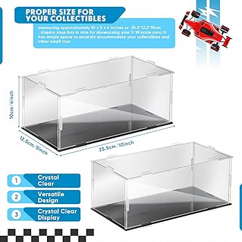 Amazon.com: Singhoow 2 Pcs Acrylic Model Car Display Case 1