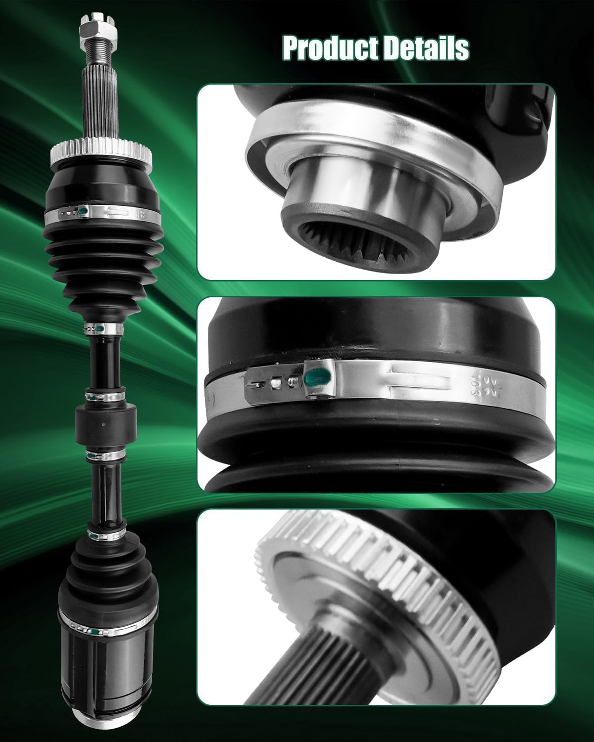 49501-C5480 Right Passenger Side Outer Axle Shaft Assembly Fit for KIA Sorento 3.3L 2019 2020, Replaces 49501C5480