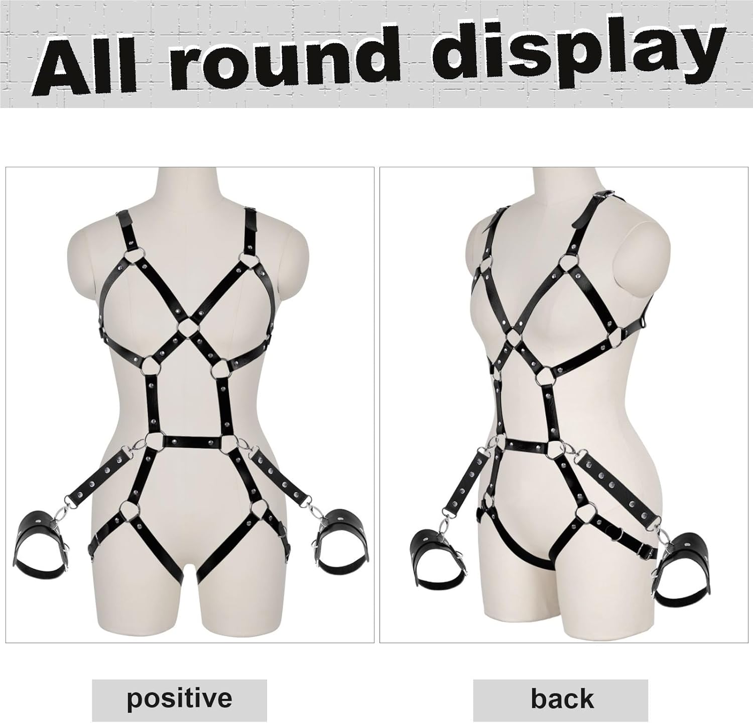 Punk Body Chain Leather Belt For Women Goth BDSM Lingerie Bondage Harness Belt Rave Fashion Accessories