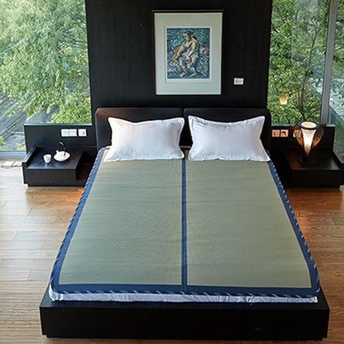 Miniatura 12 de MIINA Colchón japonés tradicional tatami, Igusa (hierba rusa), futón, 39 x 78 pulgadas (individual natural)