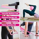 Home Pilates Essentials Kit for Women, Equipment Set with 9 Inch Yoga Ball,Figure 8 Resistance Band,Pilates Bands & Accessories, Ring and Ball Set for Beginners Home Workouts