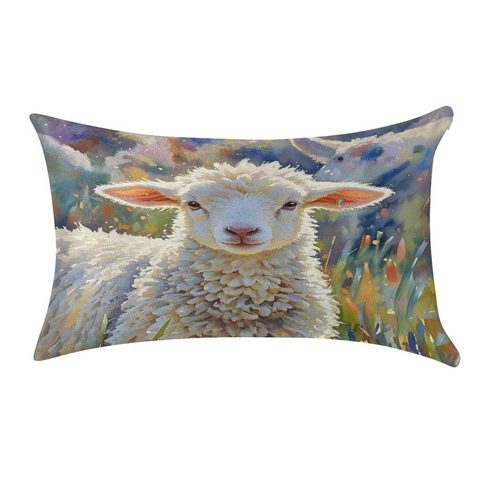 FekiLoot Color Sheep Pillow Covers Luxury Velvet Oblong Pillowcases Rectangular Throw Pillows Case Decorative Velvet Cushion Covers Ultra Soft Lumbar Pillow Shells 12 X 20 in