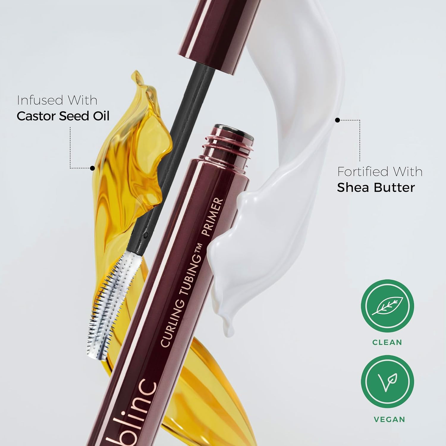 Blinc Curling TUBING Lash Primer | Dual-Action Formula for Long-Lasting Curl & Lash Lift Extension | Nourishing & Strengthening with Castor Oil & Shea Butter | Vegan & Clean Beauty 7ML - Image 3