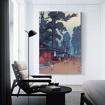 Amazon.co.jp: 吉田博よしだ ひろし浮世絵『春日参道』 偉大な