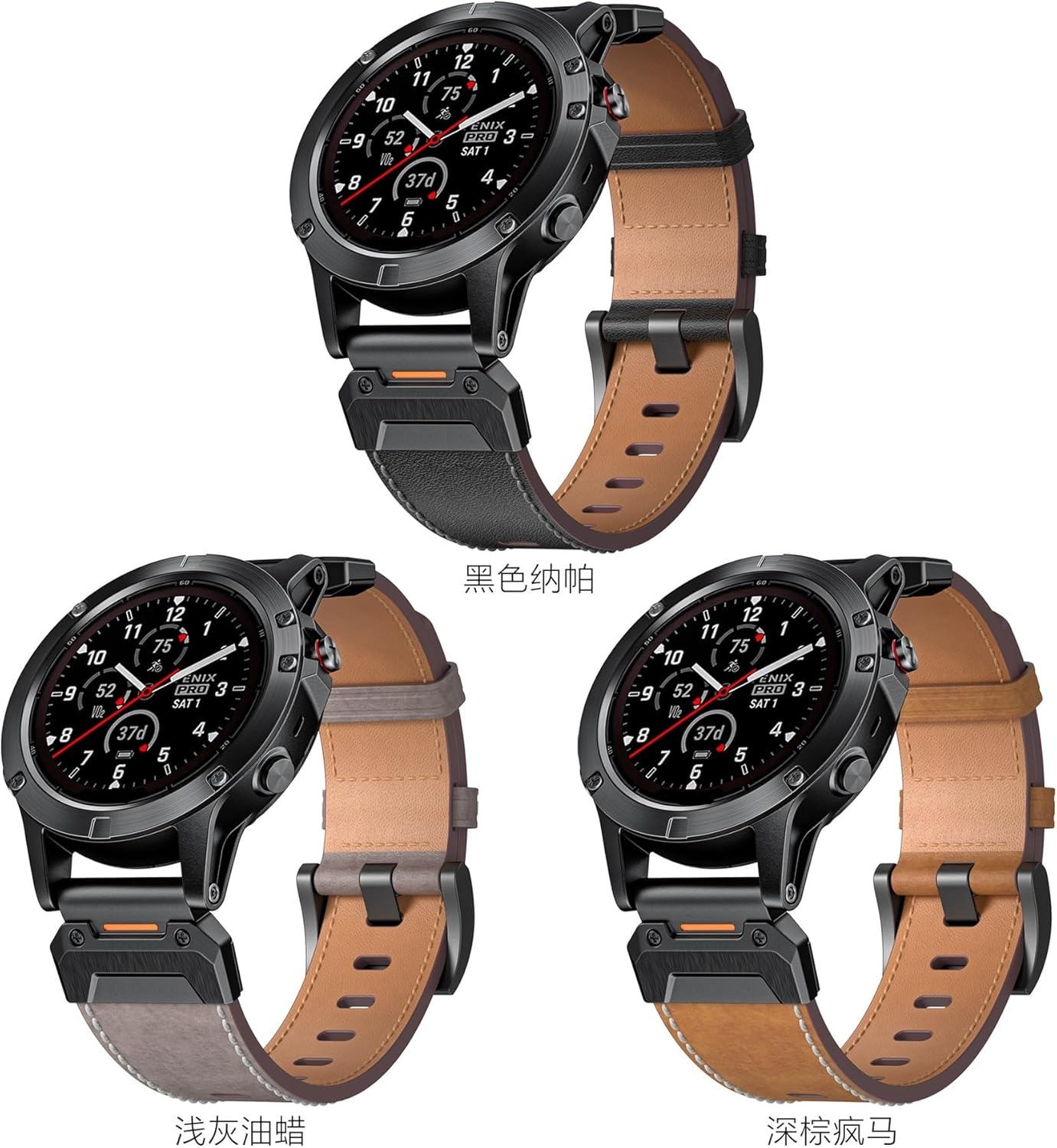 22 26MM Leather Watch Band Straps For Garmin Fenix 7X 7 6X 6 Pro 5X 5 Epix Gen 2 Smart watch Wristbands Bracelet