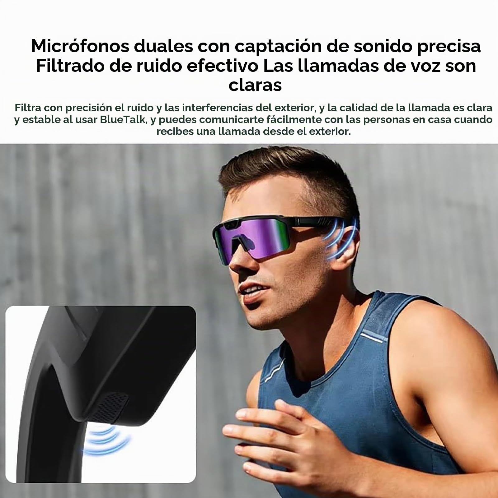 Gafas Inteligentes Con Ia, Cámara De 8 Mp, Lentes UV + Polarizadas, Bluetooth, Compatibles Con ChatGPT/Grabación/Traducción Sincrónica, Gafas Para Llamadas Durante Ciclismo Al Aire Libre Orange
