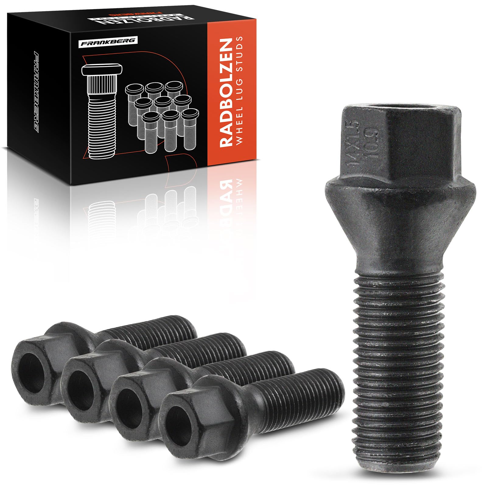Frankberg 5x Bulloni ruota M14 x 1,25 mm Anteriore posteriore Compatibile con Serie 1 Serie