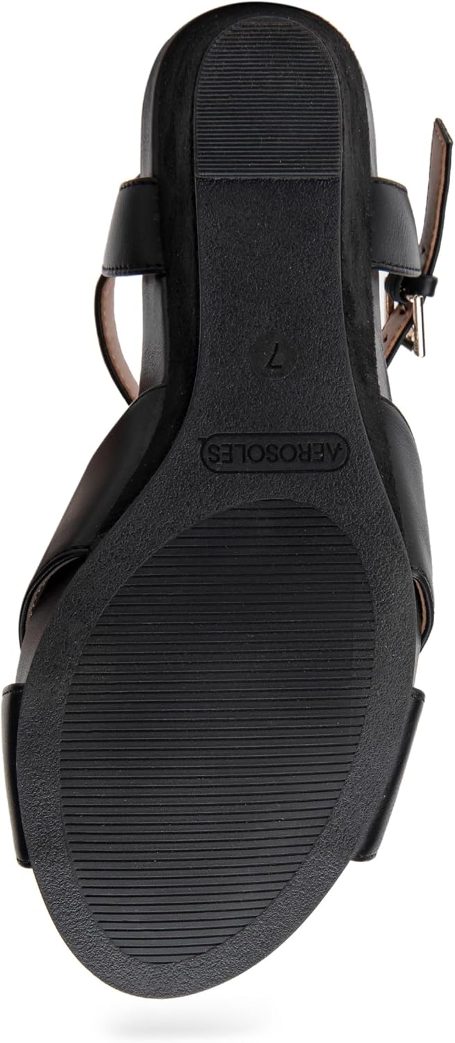 Miniatura 4 de Aerosoles Sandalia de cuña pastel para mujer, Combo Negro