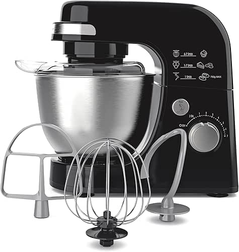 Hamilton Beach Electric Stand Mixer, 4 Quarts, Dough Hook, Flat