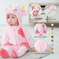Vista 29 de TONWHAR Disfraz unisex de Halloween de animales para bebé y niño pequeño para otoño e invierno