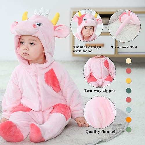 Miniatura 29 de TONWHAR Disfraz unisex de Halloween de animales para bebé y niño pequeño para otoño e invierno