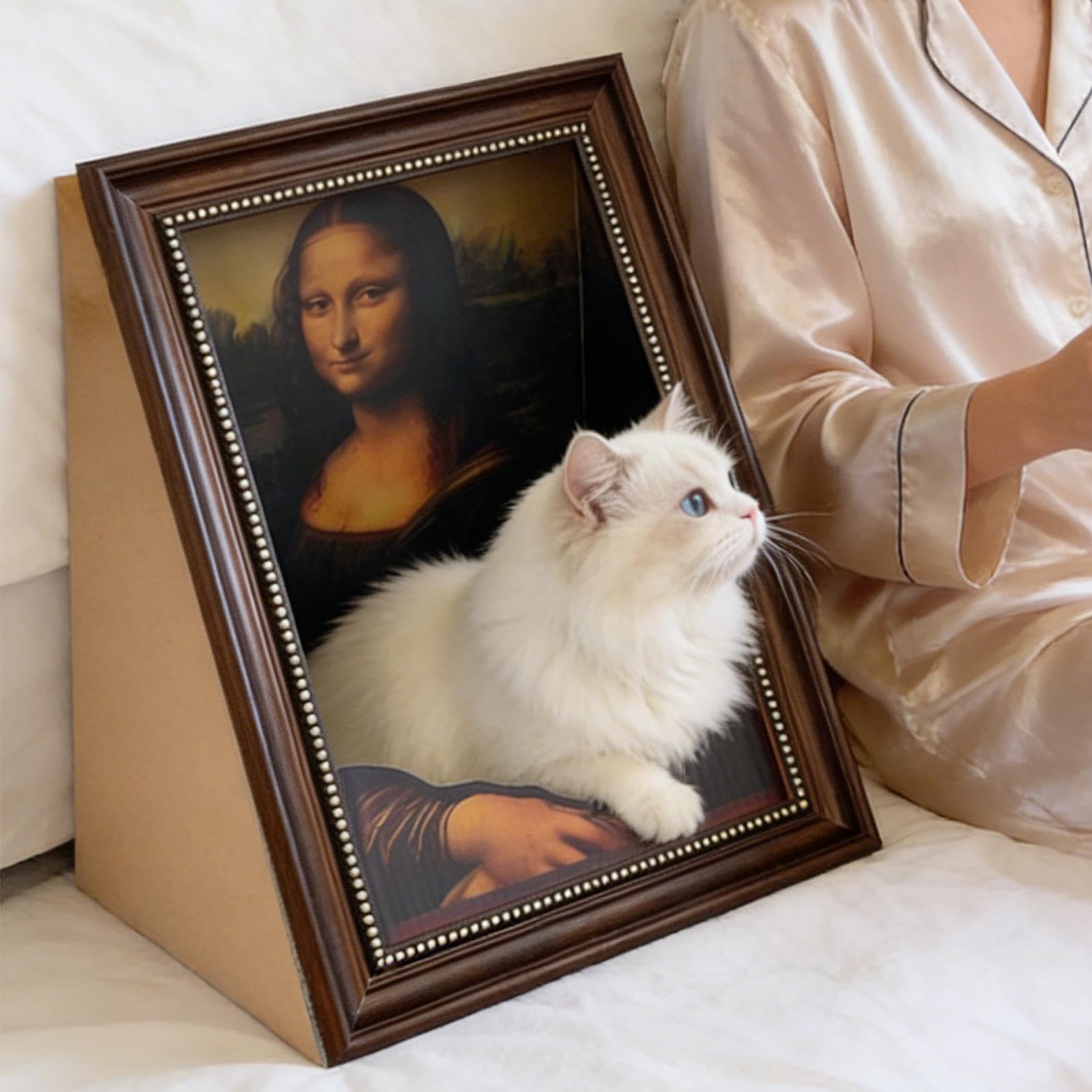 Rascador Lounge para Gatos Ergonómico y Resistente al Desgaste | Base De Cartón Ondulado Con Superficie Rascadora Para Gatos Medianos Y Grandes En Salón Dormitorio O Habitación