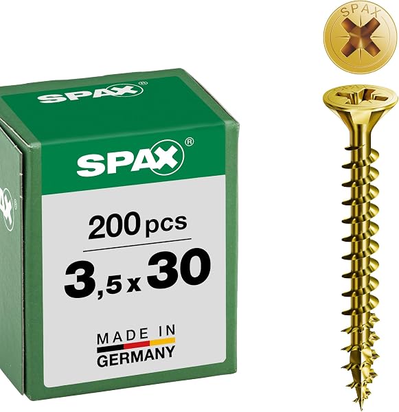 Abc 2102J3.5X30 - Tornillo Aglomerado Bicr Vp3 Abc Spax 3 5X30 - 1