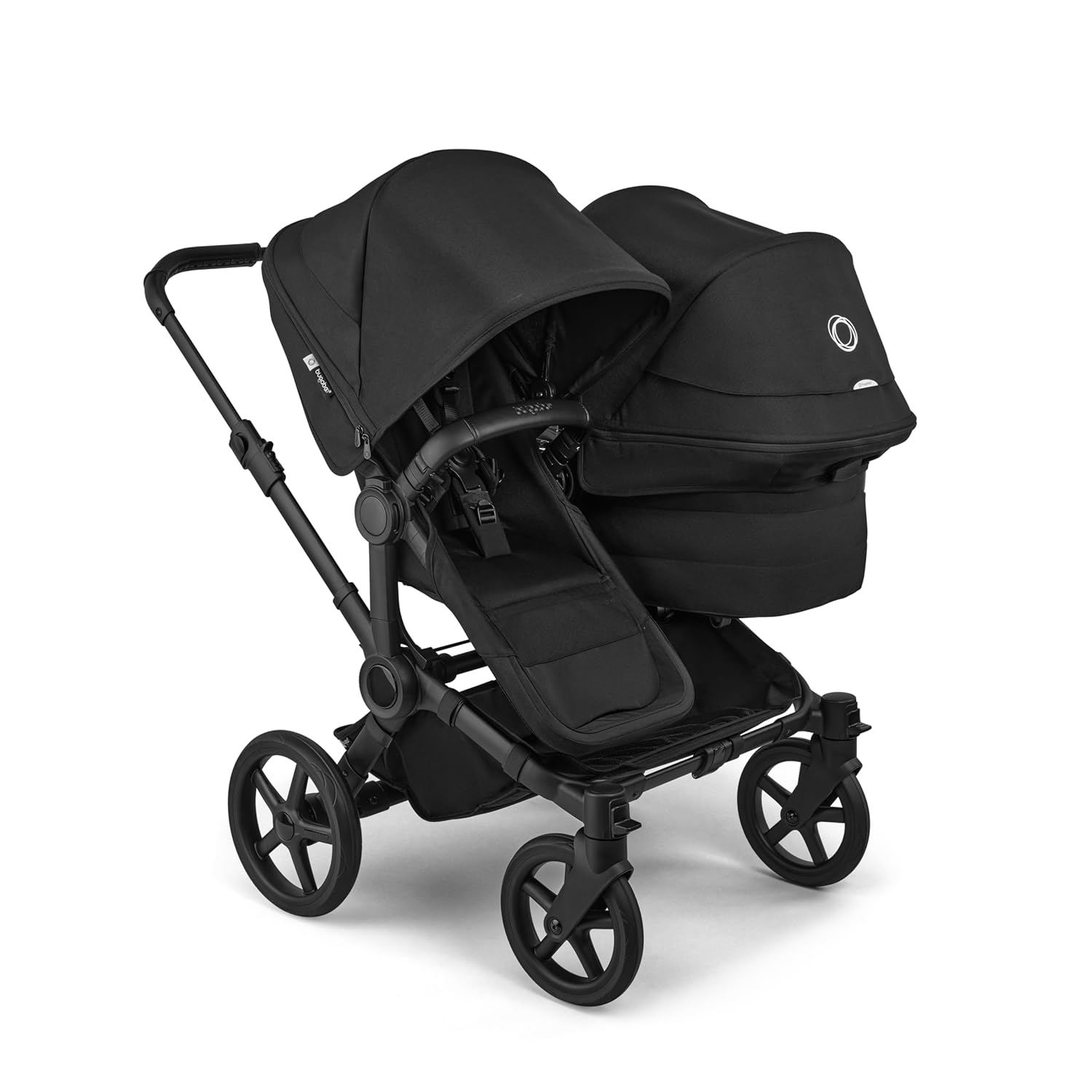 Bugaboo Donkey 6 Double Side-by-Side All Terrain Stroller and Sibling Seat - Heritage Black