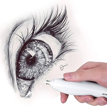 Gomme Electrique Rechargeable AFMAT - Lot De 140 Gommes - Portable USB - Pour Dessin Et Croquis - Precision Et Facilité