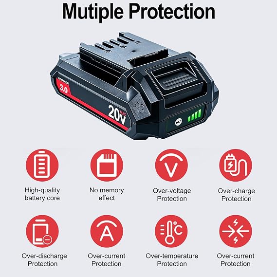 Upgraded 3000mAh Replacement for SKIL 20V Battery