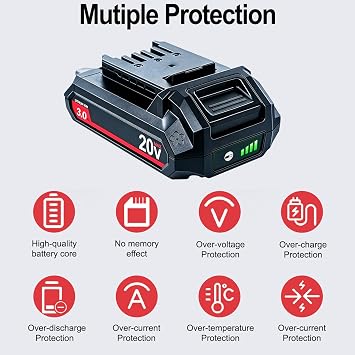 Upgraded 3000mAh Replacement for SKIL 20V Battery