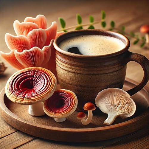 Miniatura 8 de Polvo de hongos siete  Mezcla de hongos medicinales con Chaga, Reishi, melena de león, Cordyceps, Tremella  Aumenta la energía y apoya la salud
