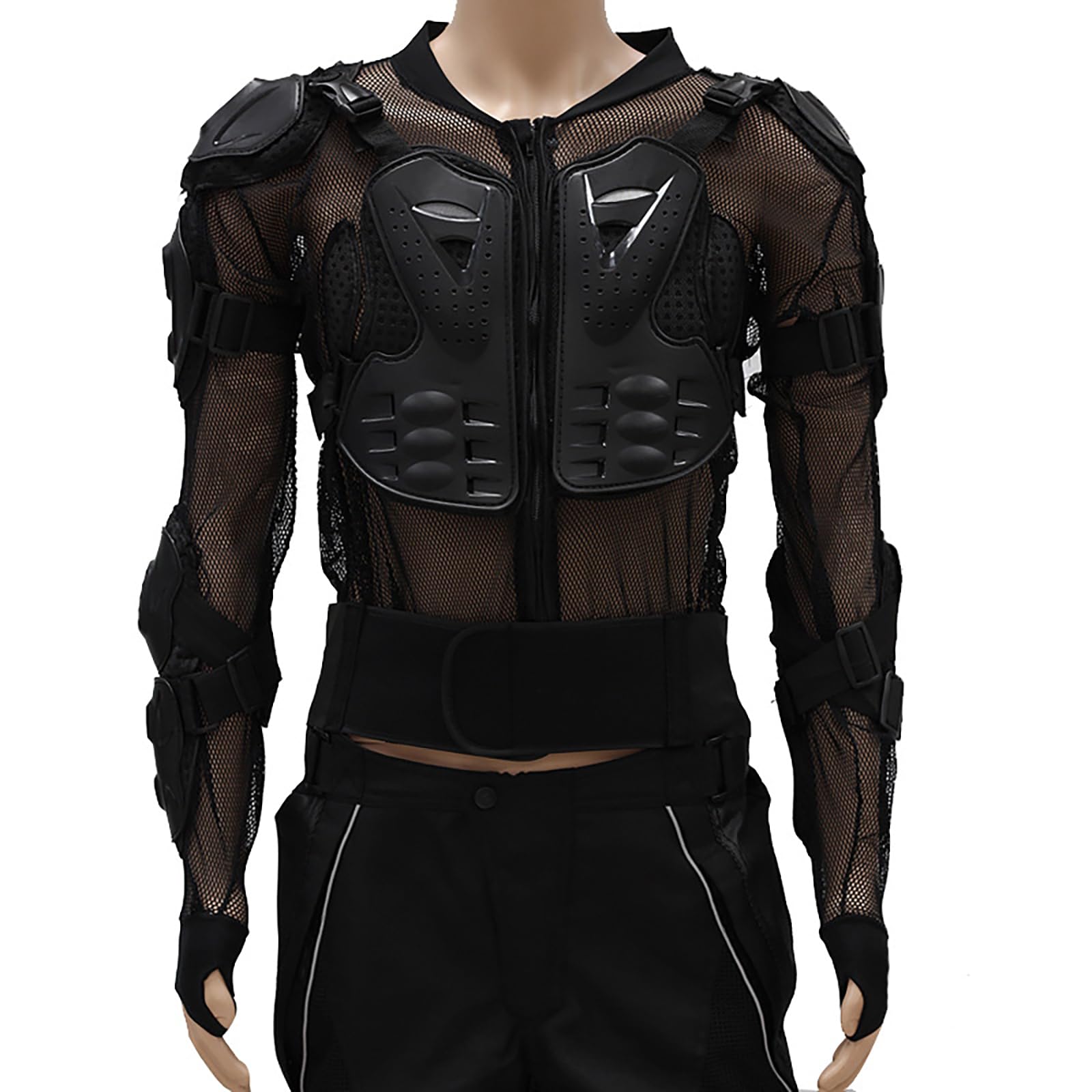 Giacca Da Moto Integrale Da Uomo Con Protezione Dorsale Rimovibile, Armatura Pettorale In PVC, Tessuto A Rete Traspirante, Ideale Per Motocross, Dirt Bike E ATV