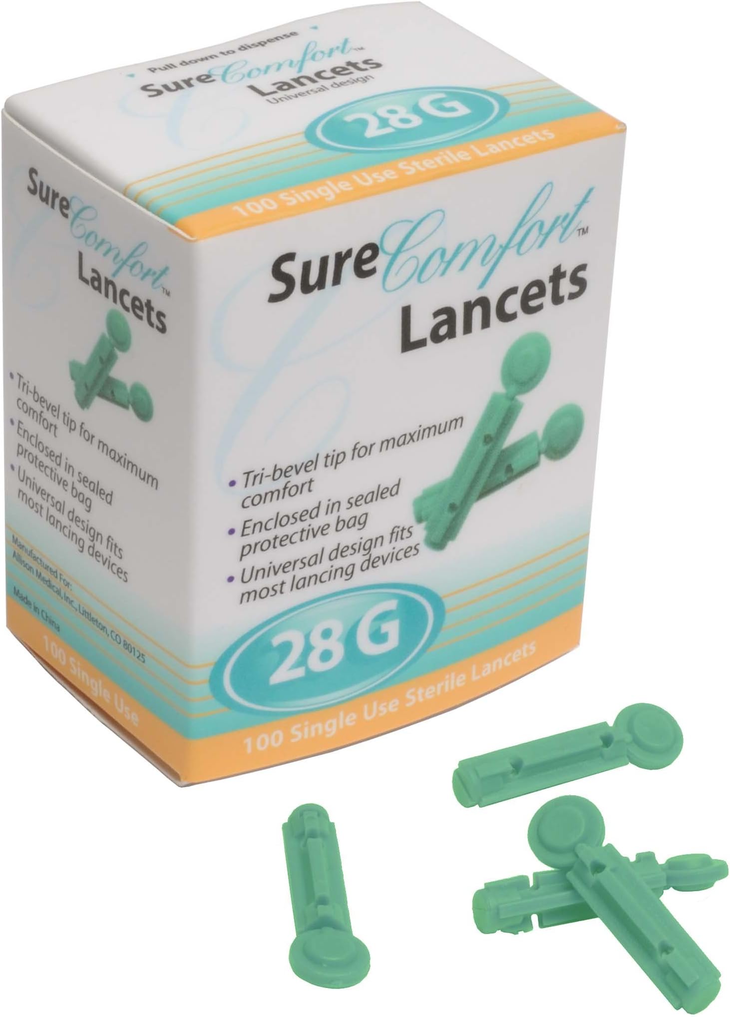 Universal Lancet, 28g, 100 Count