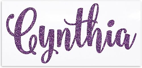 Glitter Name Vinyl Decal for Her RTIC Ozark Trail and Yeti Tumblers Laptops MacBooks and More