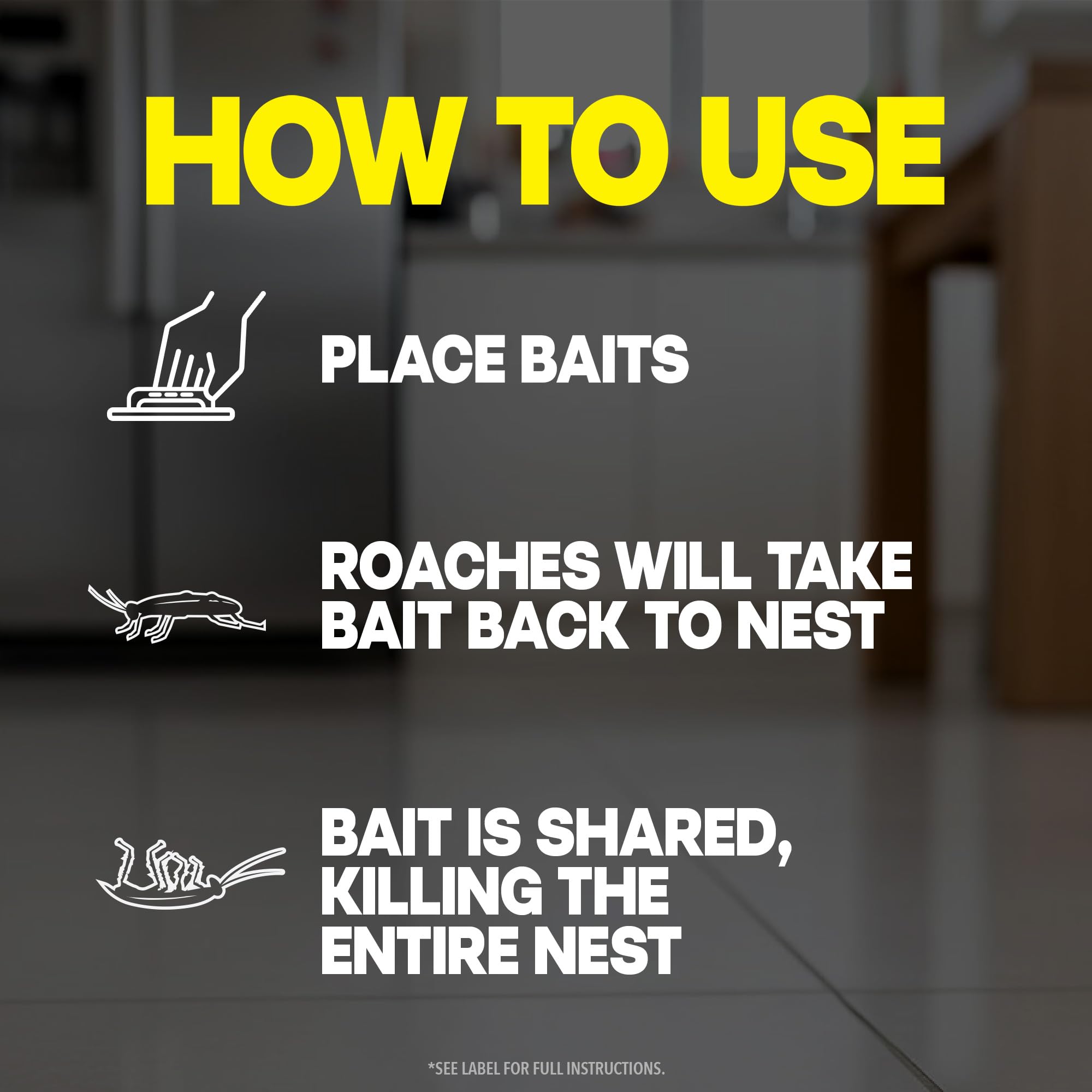 Raid Double Control Roach Bait - Kill Entire Nest -7