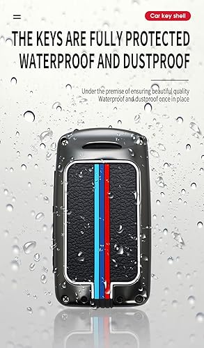 Miniatura 9 de ontto Funda de llave de coche de 3 botones para Mazda 3 Hatchback, funda de metal y silicona para llave de Mazda 3, 6, CX-5, CX-9, CX-30, soporte