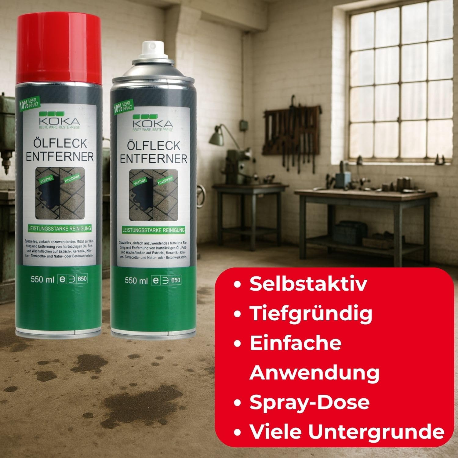 Ölfleck Entferner Spray, 2x 550ml
